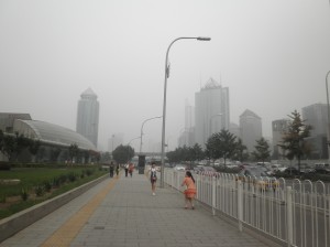 A lovely smoggy day in Beijing.