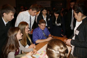 Students Interact with each other during the Conference