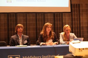 MIIS students studying nonproliferation issues share their experience with CIF high school students
