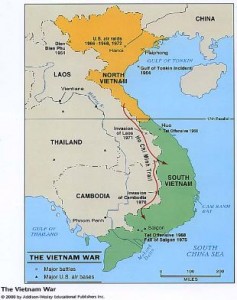 North and South Vietnam Hi Chi Minh's trail Image from "kellywalsh.org"