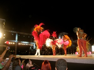 Samba dancers took over the runway for the grand finale.