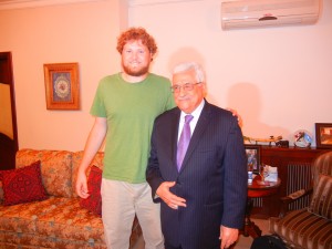 Me with President Mahmoud Abbas