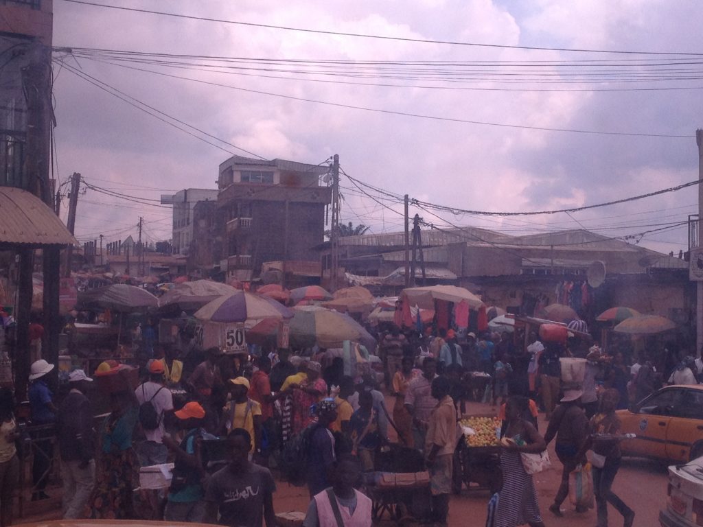 A quiet and peaceful market in Yaounde