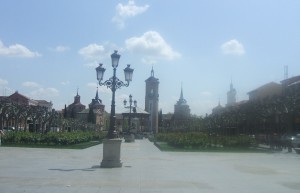 La plaza de Cervantes en Alcalá de Henares
