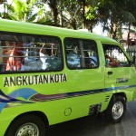The most popular mode of transportation called Angkut...around 20 cents for a ride