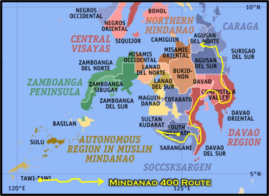 Mindanao 400 Route 