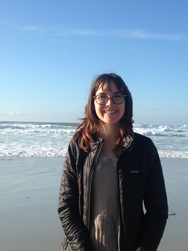 Raquel Friedmann while on class field trip to Carmel Beach. 