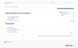 Our DocuWiki Administrative page.